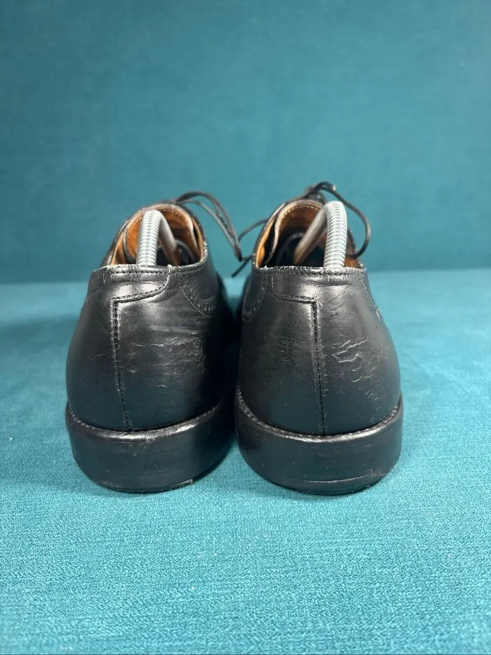 Allen Edmonds Chester Black Leather Wingtip Brogue Oxfords Men's Size 10.5 C